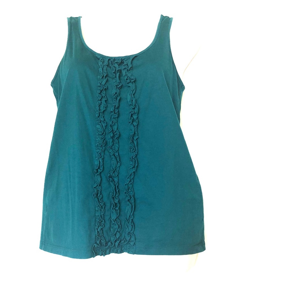 ANN TAYLOR Ruffled Tank Top